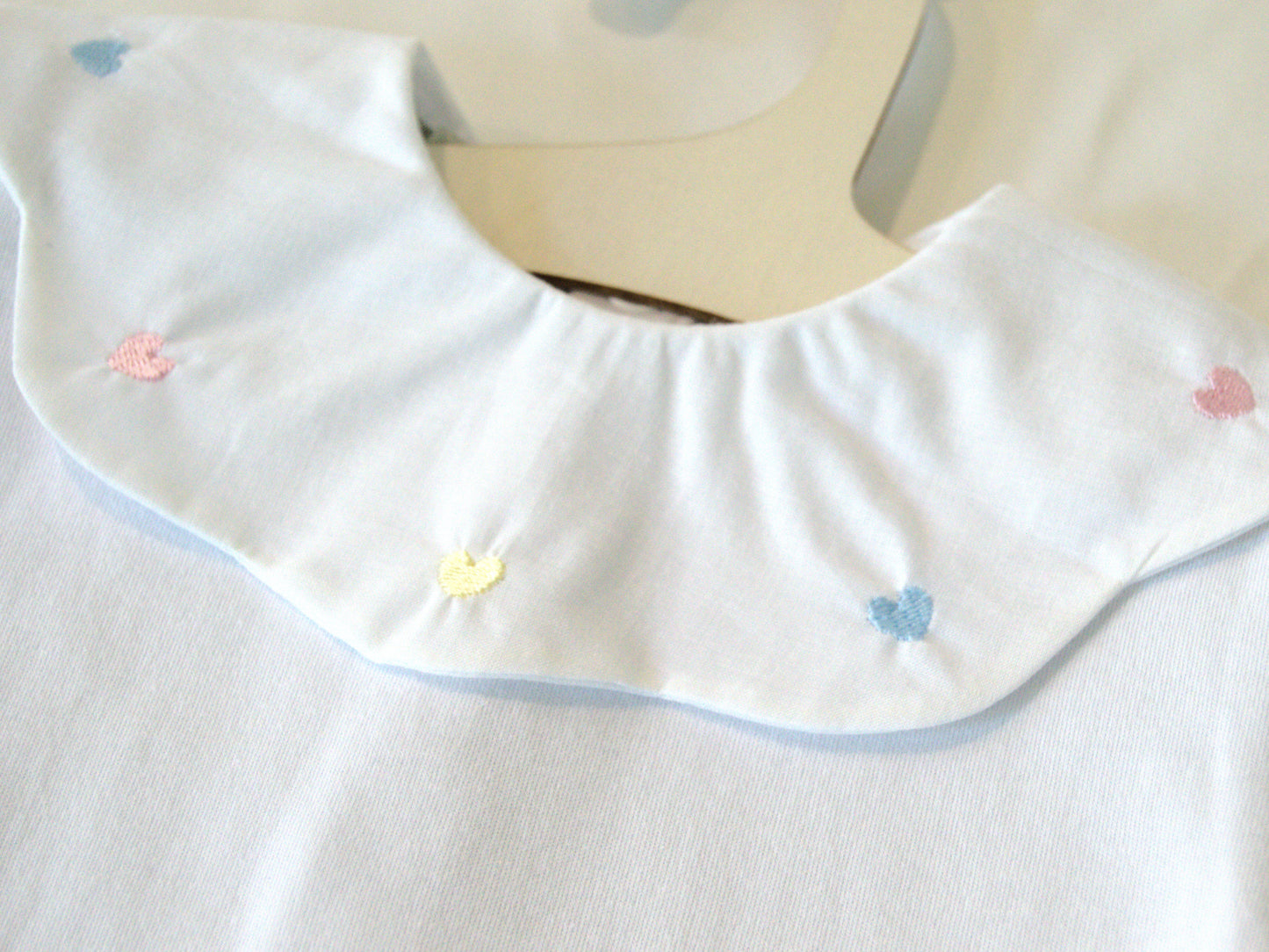 Heart Embroidery Bodysuit