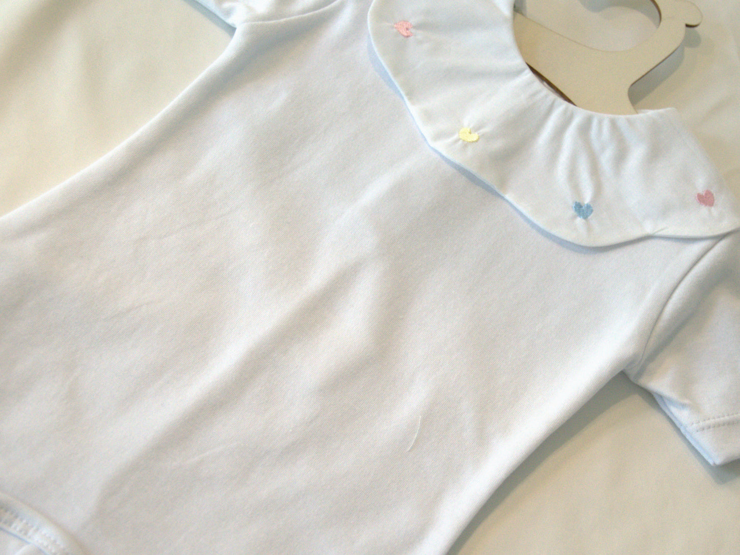 Heart Embroidery Bodysuit