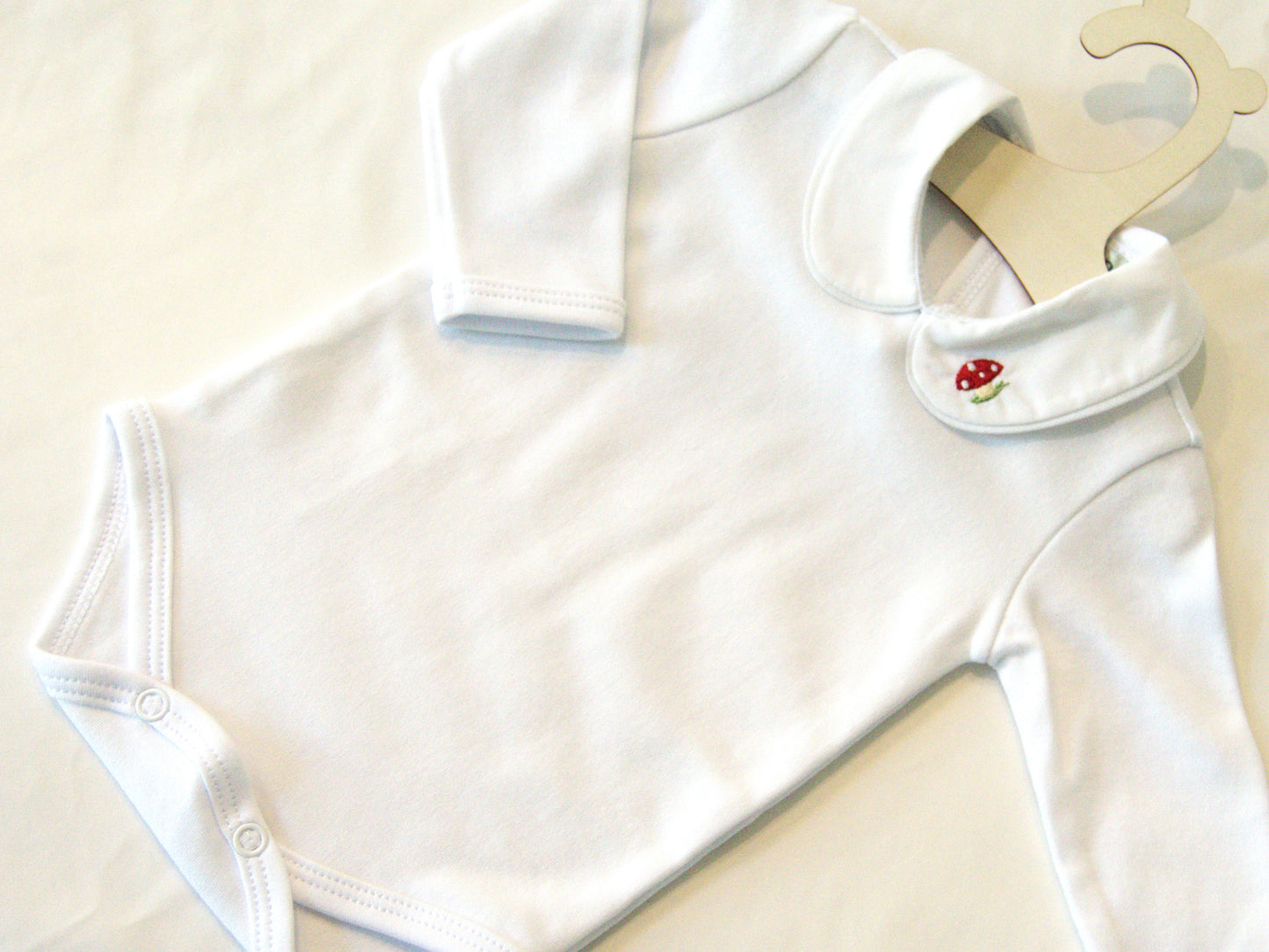 Mushroom Embroidery Bodysuit