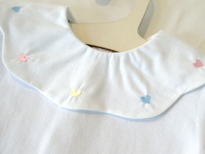 Heart Embroidery Bodysuit