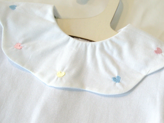 Heart Embroidery Bodysuit