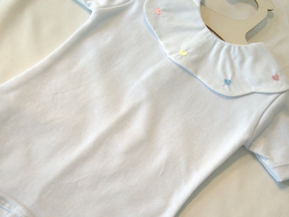 Heart Embroidery Bodysuit