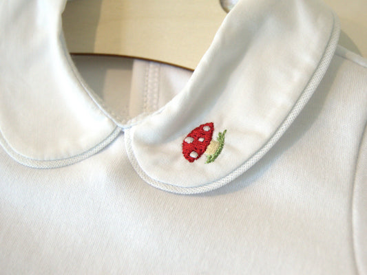 Mushroom Embroidery Bodysuit